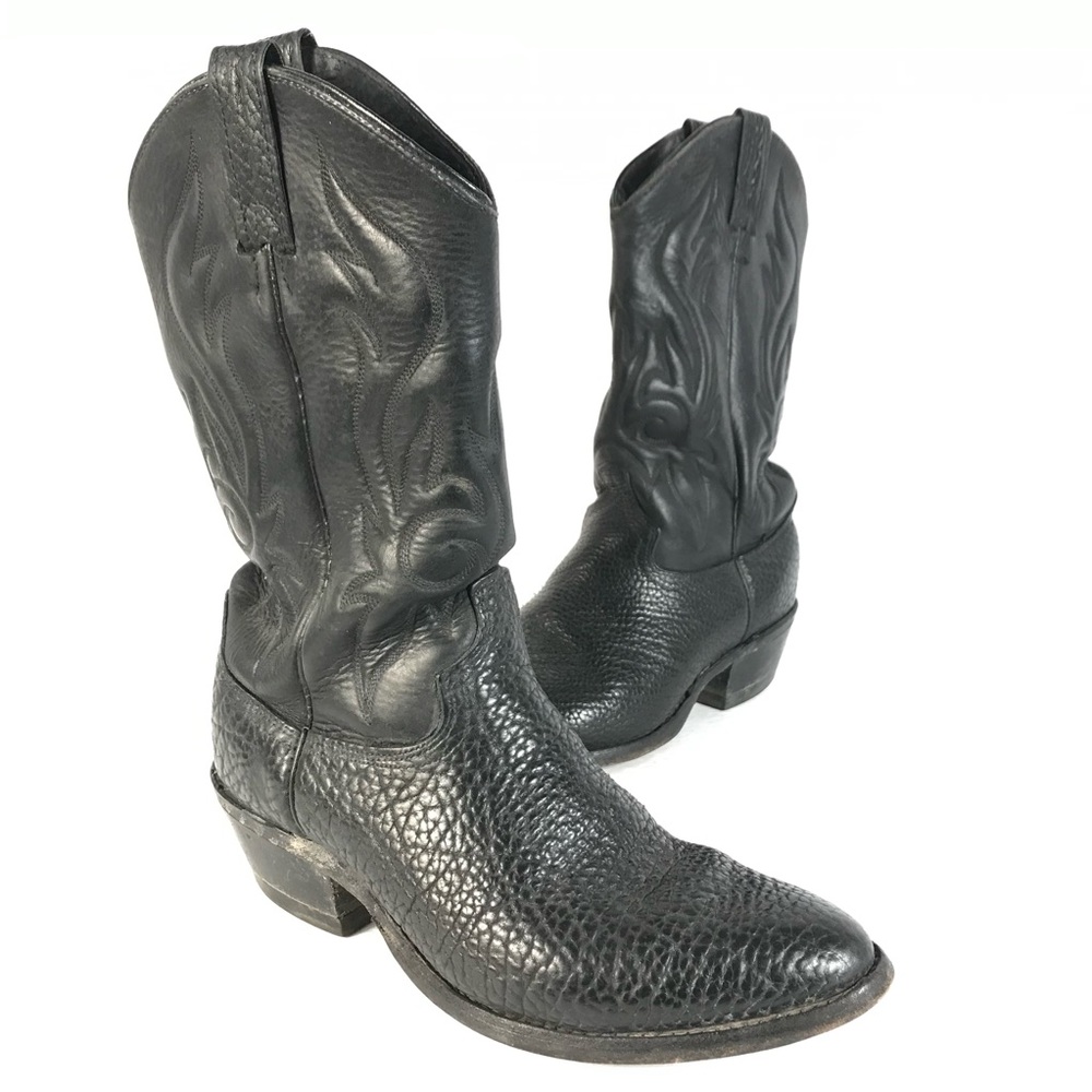 Western leather boots